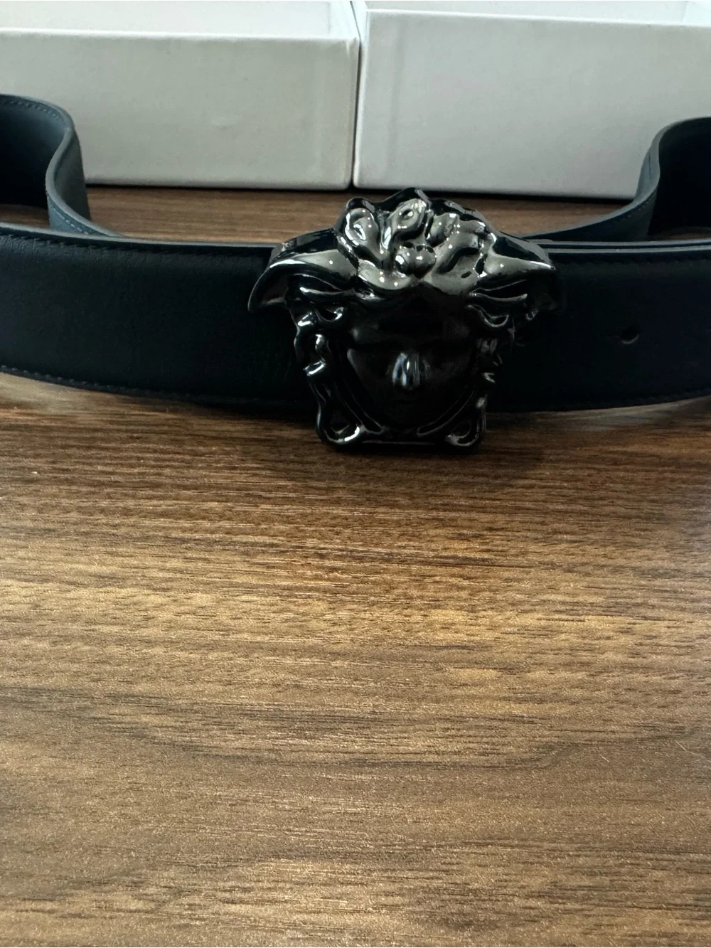 Versace Medusa Black Belt